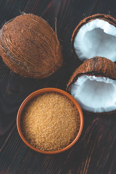 Bowl of coconut sugar