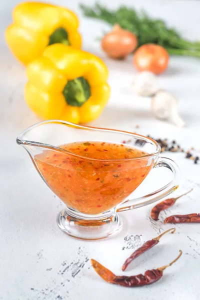 Thai Sweet Sour Sauce Ingredients — Stock Photo, Image