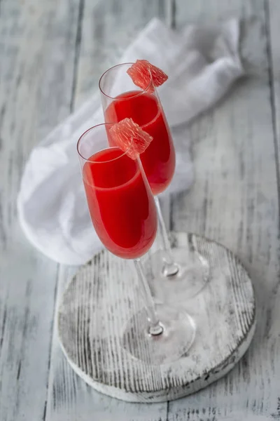 Gläser Mit Mimosen Cocktail — Stockfoto