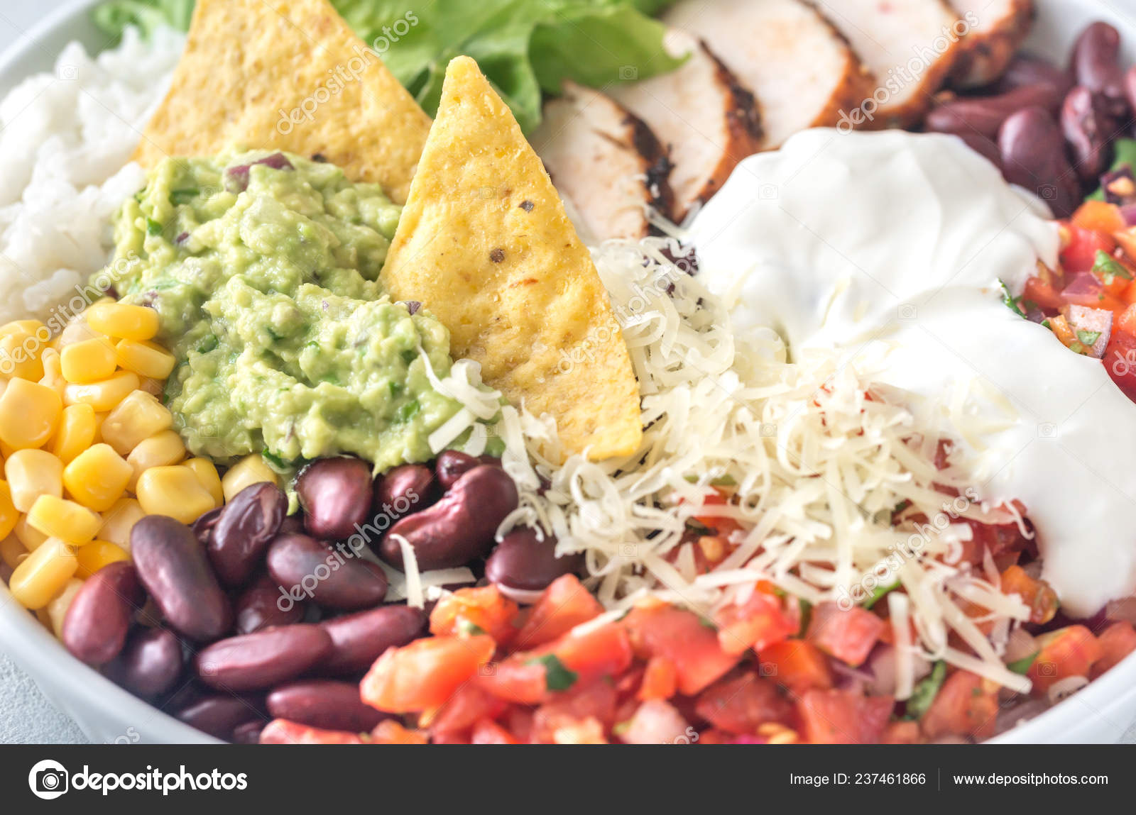 Burrito Bowl Tortilla Chips Stock Photo by ©alex9500 237461866