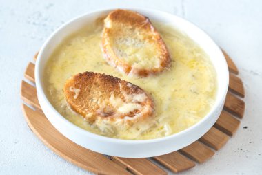 Soğan çorbası ahşap tablo