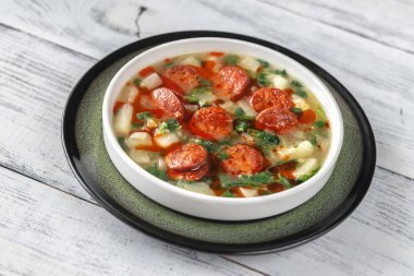 Caldo verde çorba bölümü