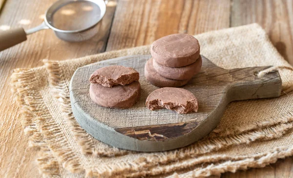 Mantecados-soort Spaanse kruimelig cookie — Stockfoto