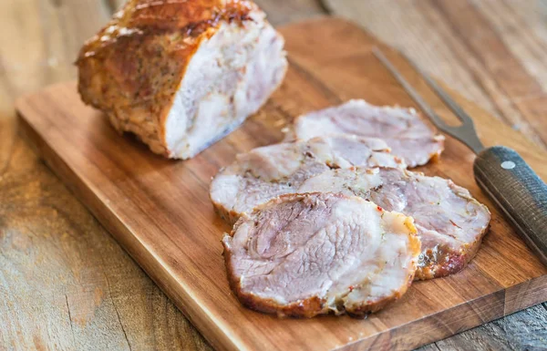 Porchetta - Italian roasted pork — Stock Photo, Image