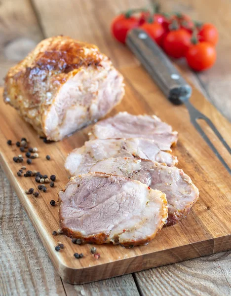 Porchetta-Italská pečená vepřová — Stock fotografie