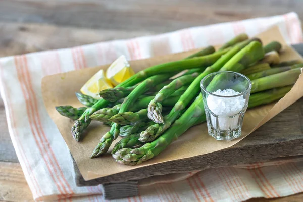 Bunch of cooked asparagus — Stock Photo, Image