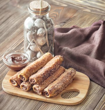 Fransız tost roll-up ile