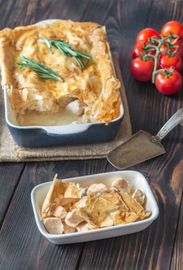 Philo ile tavuk pasta