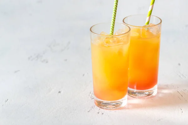Tequila sunrise cocktails — Stock Photo, Image