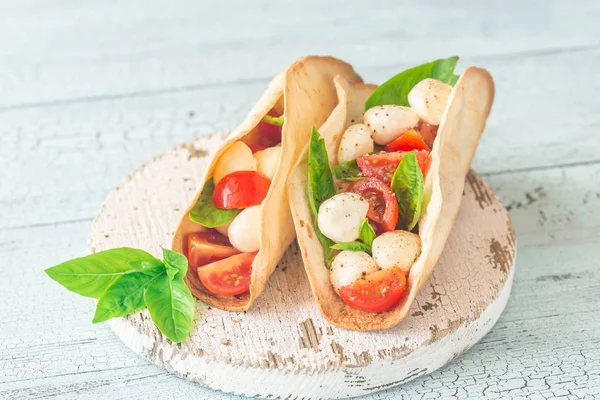 Caprese taco — Stok fotoğraf