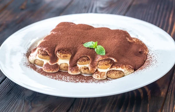 Porzione di tiramisù — Foto Stock