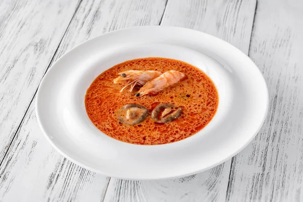 Tom Yum 'un ünlü Tayland çorbası.