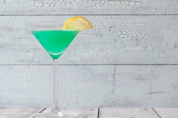 Glas Grön Skruvmejsel Cocktail Dryck — Stockfoto