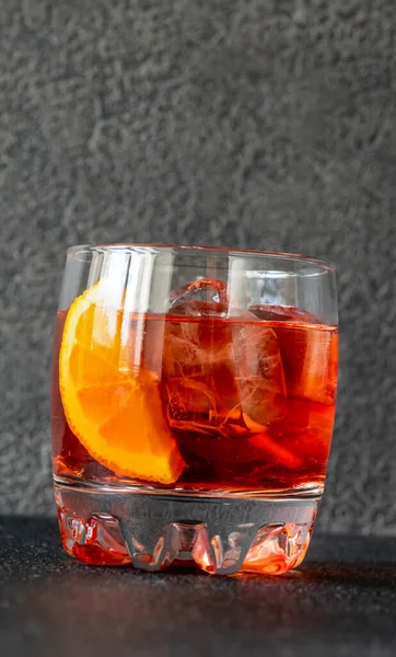 Verre Negroni Cocktail Italien Populaire — Photo