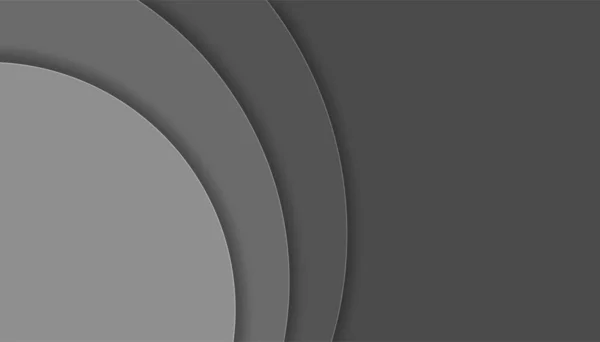 層と紙のカットスタイル 要約の背景テンプレート コピースペース付きグレーのバナー ベクターイラスト — ストックベクタ