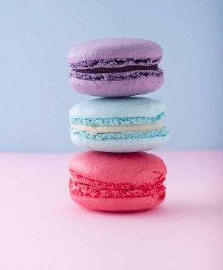 Acıbadem kurabiyesi çok renkli kurabiye, yakın çekim, alanı Kopyala