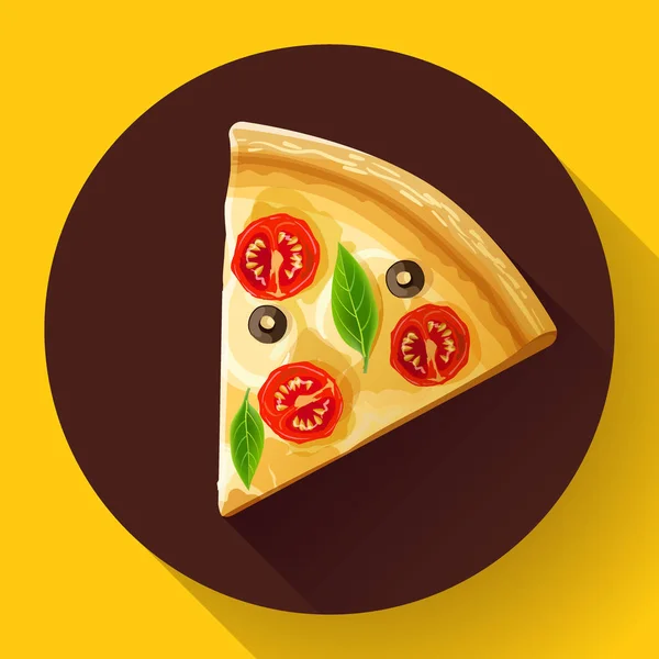 Pizza slice wektor — Wektor stockowy