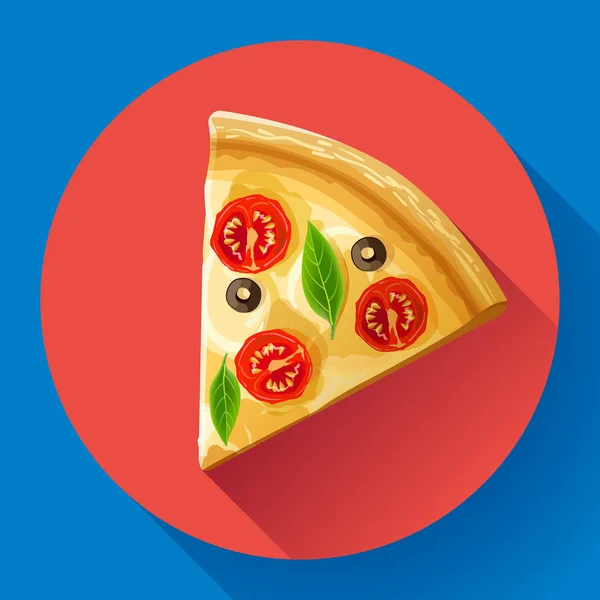 Pizza slice wektor — Wektor stockowy