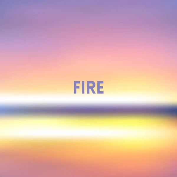 Quadratischer verschwommener Hintergrund - Farben des Sonnenuntergangs Mit motivierendem Zitat — Stockvektor