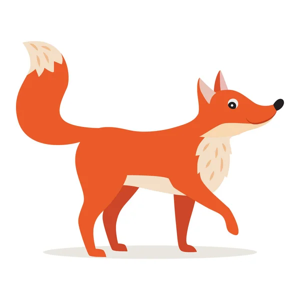 Icona di volpe rossa isolata, foresta, animale del bosco , — Vettoriale Stock