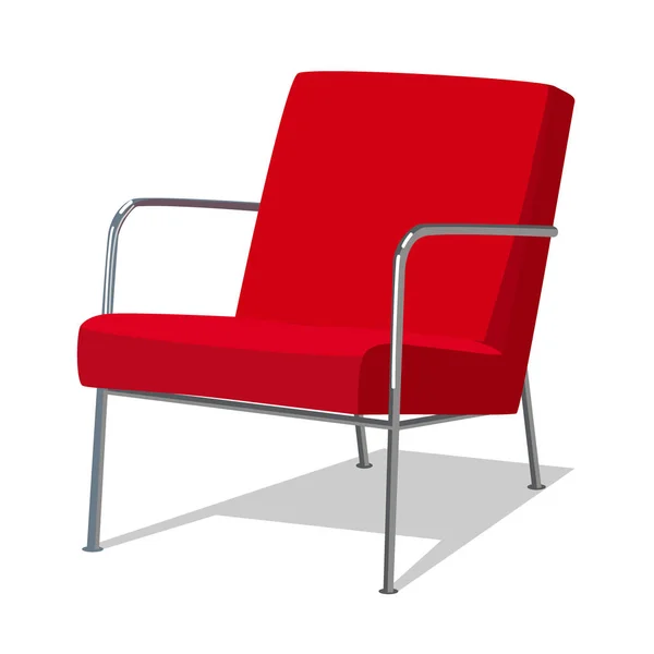 Moderner Farbenfroher Sessel Mit Polsterung Sessel Für Raumdesign Spiele Gepolsterte — Stockvektor