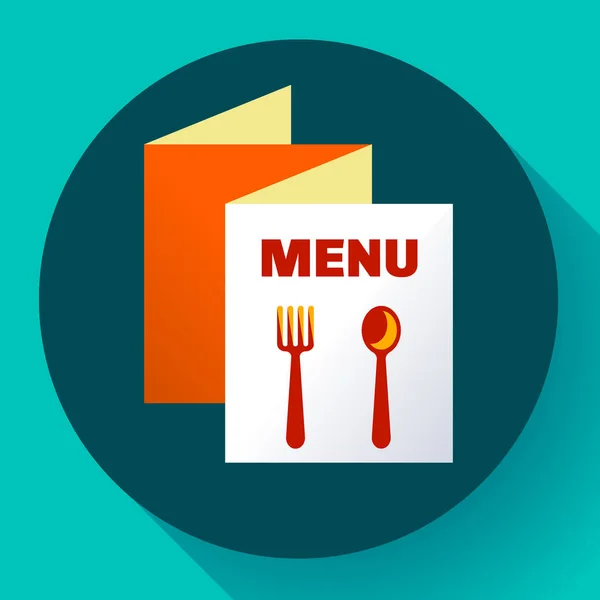 Three-fold menu icon template flat style vector — Stock Vector