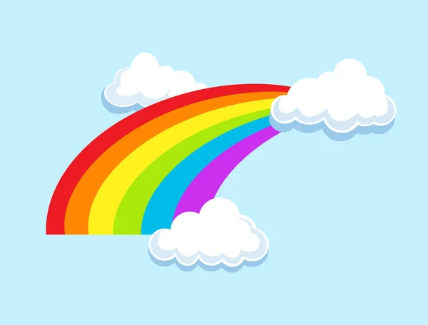 ЛГБТ-радуга в облаках — стоковый вектор