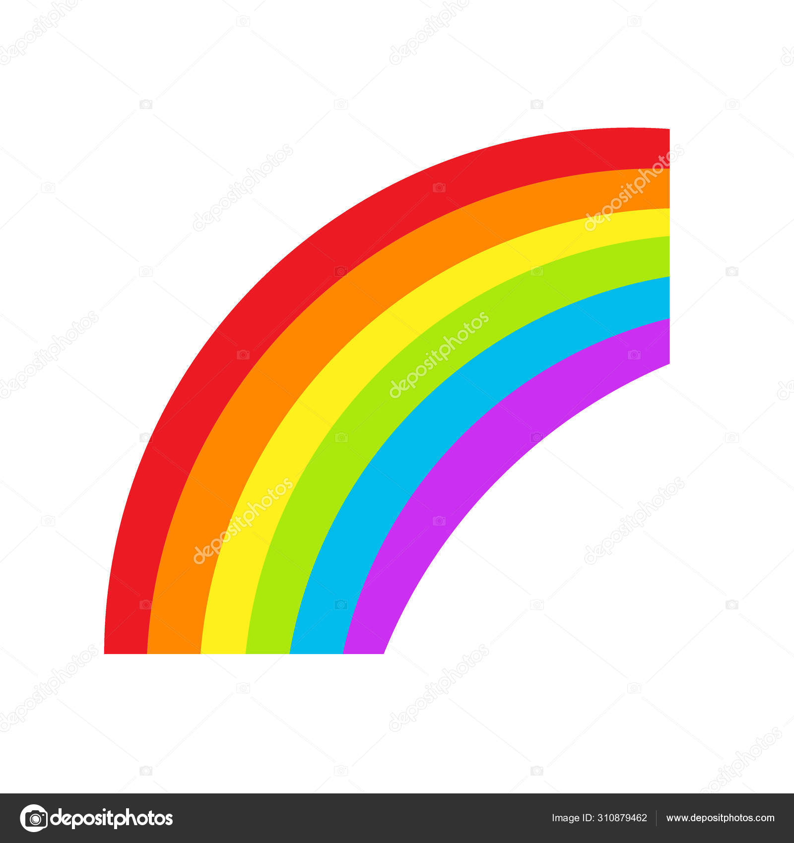 Ícone do símbolo do arco-íris LGBT. Orgulho gay, ilustração vetorial . Vetor  de ©MarySan_ 310879462, image size:1600x1700