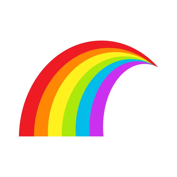 Icono del símbolo del arco iris LGBT. Orgullo gay, ilustración vectorial . — Archivo Imágenes Vectoriales