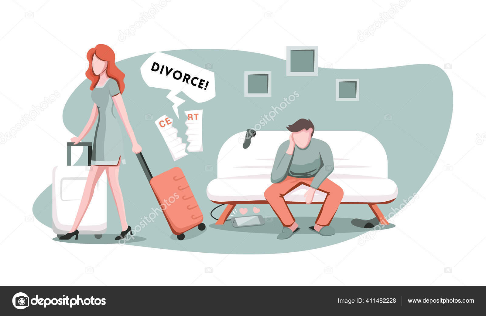 Angry wife Vector Art Stock Images | Depositphotos