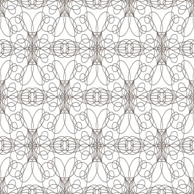 Beyaz arka plan üzerinde dalgalı çizgiler hatları ile Seamless modeli