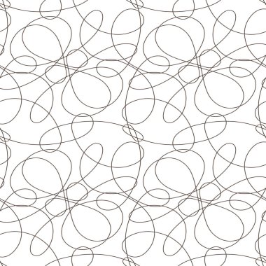 Beyaz arka plan üzerinde dalgalı çizgiler hatları ile Seamless modeli