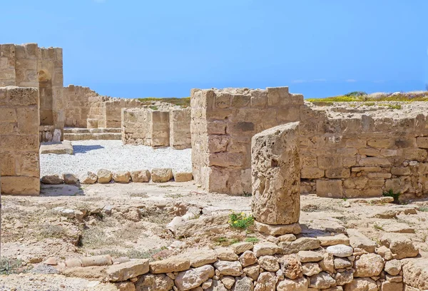 Ancient ruins at Paphos Archaeological Park — Stock Photo, Image