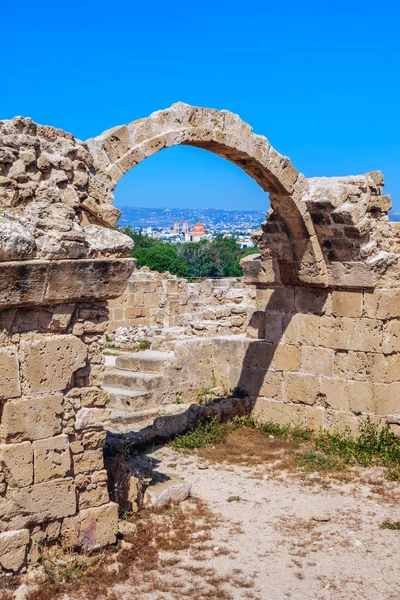 Ruinas del antiguo templo griego, Saranda Kolones — Foto de Stock
