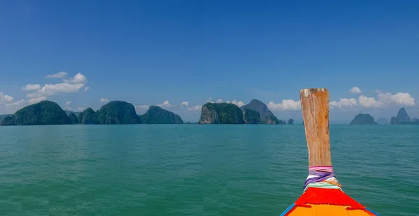 Tropische Zee Sky Berg Zomer Thailand Phang Nga — Stockfoto