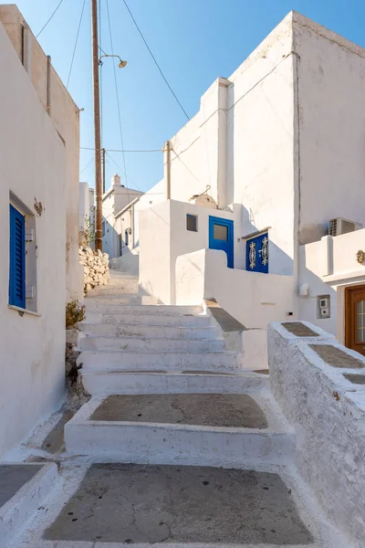 Beco Pavimentado Chora Serifos Cyclades Grécia — Fotografia de Stock