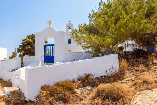Kerkje Buurt Van Het Klooster Van Taxiarches Serifos Cycladen Griekenland — Stockfoto