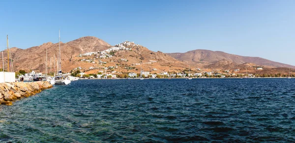 Vista Panorâmica Baía Costa Ilha Serifos Dia Verão Cyclades Grécia — Fotografia de Stock