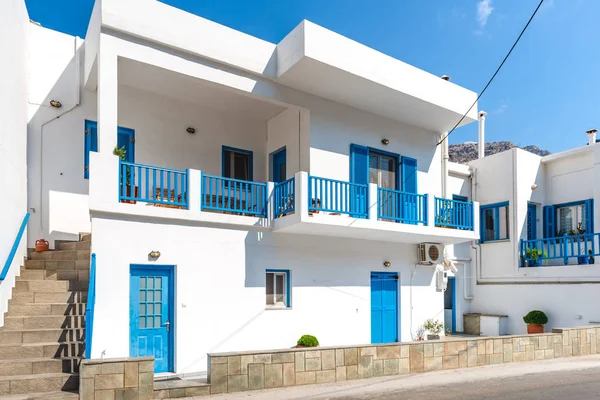 Sifnos Grécia Setembro 2018 Bela Arquitetura Grega Caiada Branco Com — Fotografia de Stock