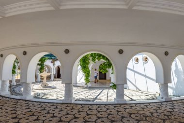 Rhodes, Yunanistan - 13 Mayıs 2018: İç Kallithea yaylar. Rhodes, Yunanistan
