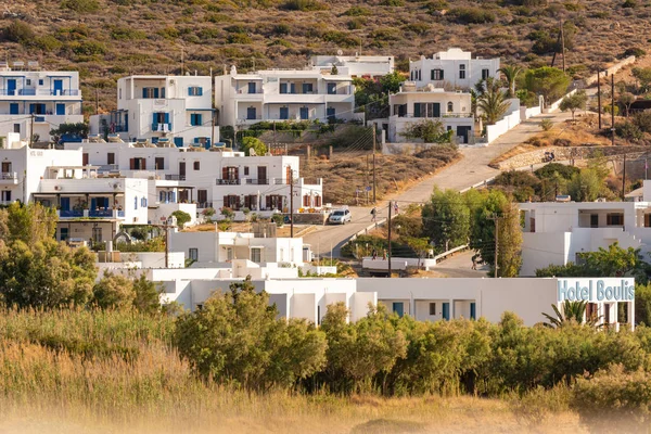 Sifnos Grekland September 2018 Sommarvillor Pittoreska Kamares Den Stora Hamnen — Stockfoto