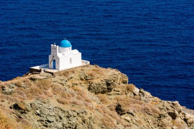 Yedi şehit deniz manzaralı, Kastro Sifnos Adası Yunanistan Kilisesi