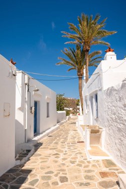 Pitoresk köy, Kastro, Sifnos eski başkenti. Kiklad Adaları, Yunanistan. Europe