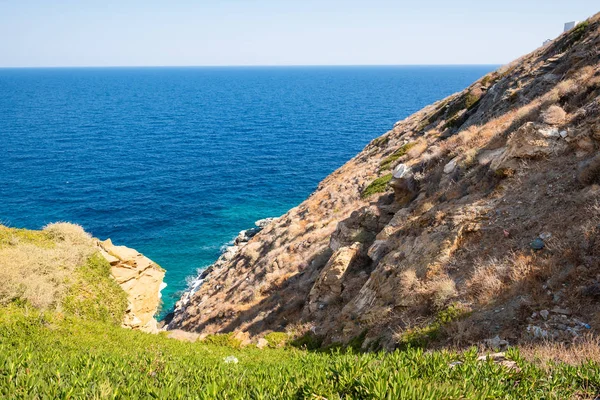 Schilderachtige uitzicht op zee in het dorp van Kastro op Sifnos. Griekenland, — Stockfoto