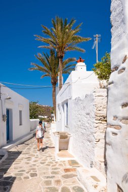 Pitoresk köy, Kastro, Sifnos eski başkenti. Kiklad Adaları, Yunanistan. Europe