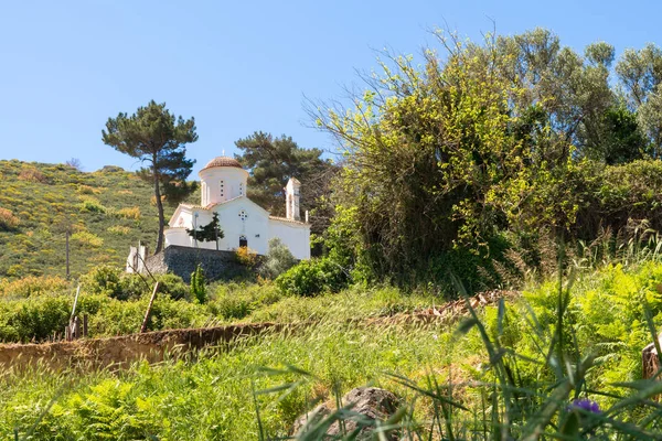 克里特岛西部的小教堂。希腊 — 图库照片