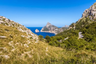 Cape Formentor, Mallorca'nın en güzel bakış açısı. İspanya, Avrupa
