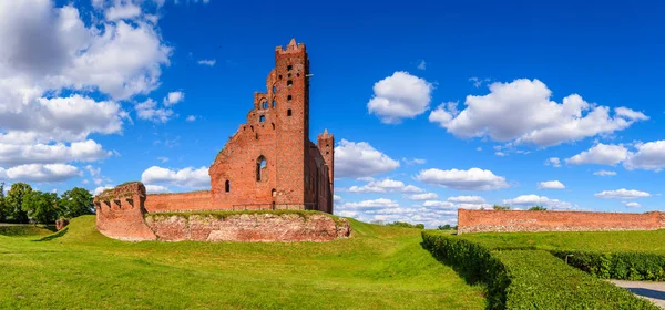 Ruines du château gothique teutonique de Radzyn Chelminski, Pologne, Europe — Photo