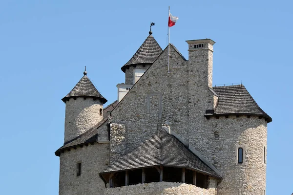 Stock image The royal Castle Bobolice, one of the most beautiful fortresses on the Eagles Nests trail in Poland.