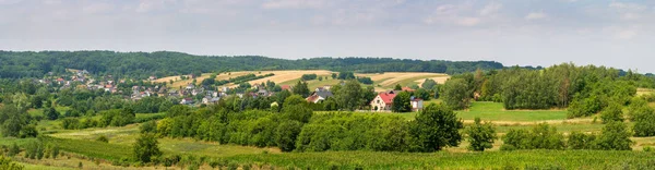 Panorama Pszow-město v jižním Polsku, v provincii Slezsko. Evropě — Stock fotografie